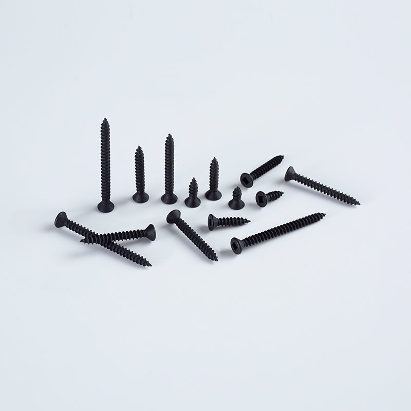 6G x 3/8-1-5/8 Black Phosphate Square Drive American Standard Countersunk Head Self-Tapping Screw