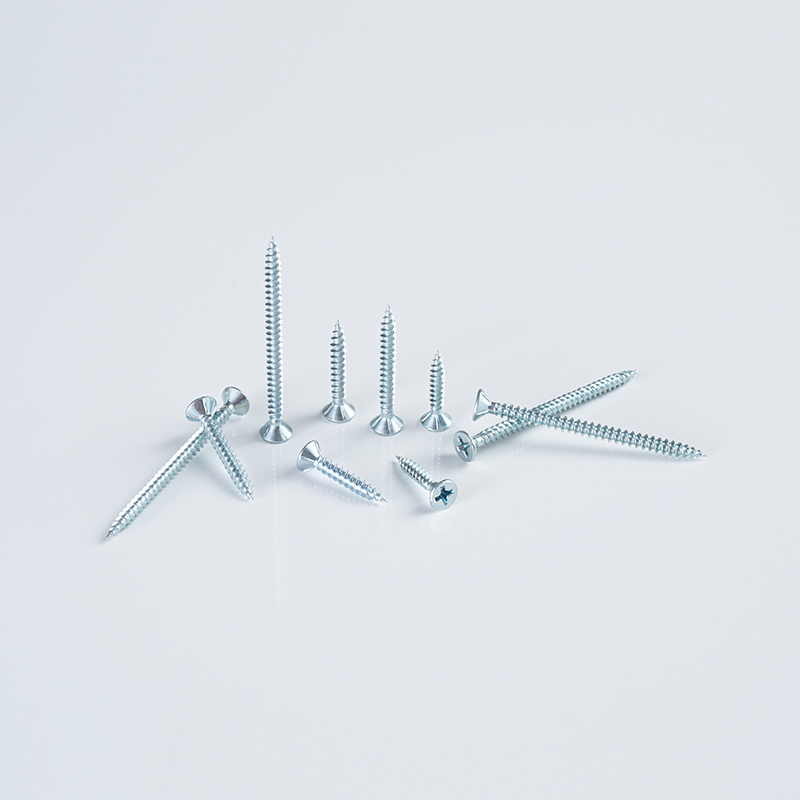 3.5×7×22-51 Cr6 ZINC Light-Gauge Countersunk Ribbed Screw
