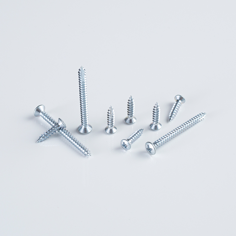 4.0 x 20-40 Three-Step Blue-White Zinc T17 Semi-Countersunk Head Self-Tapping Screw