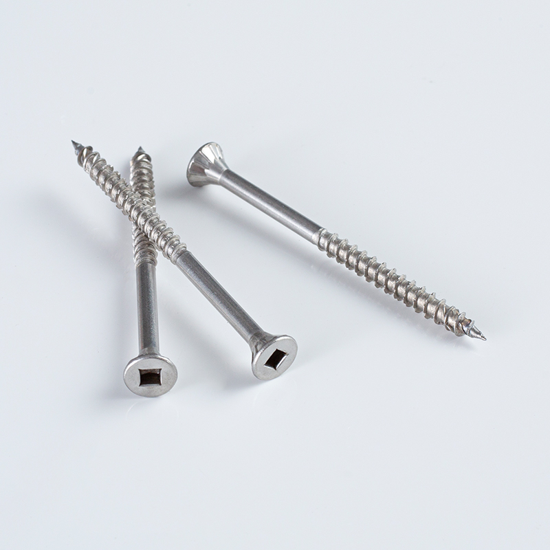 SS304 Square Recess Countersunk Stainless Steel Screw 5.0×75