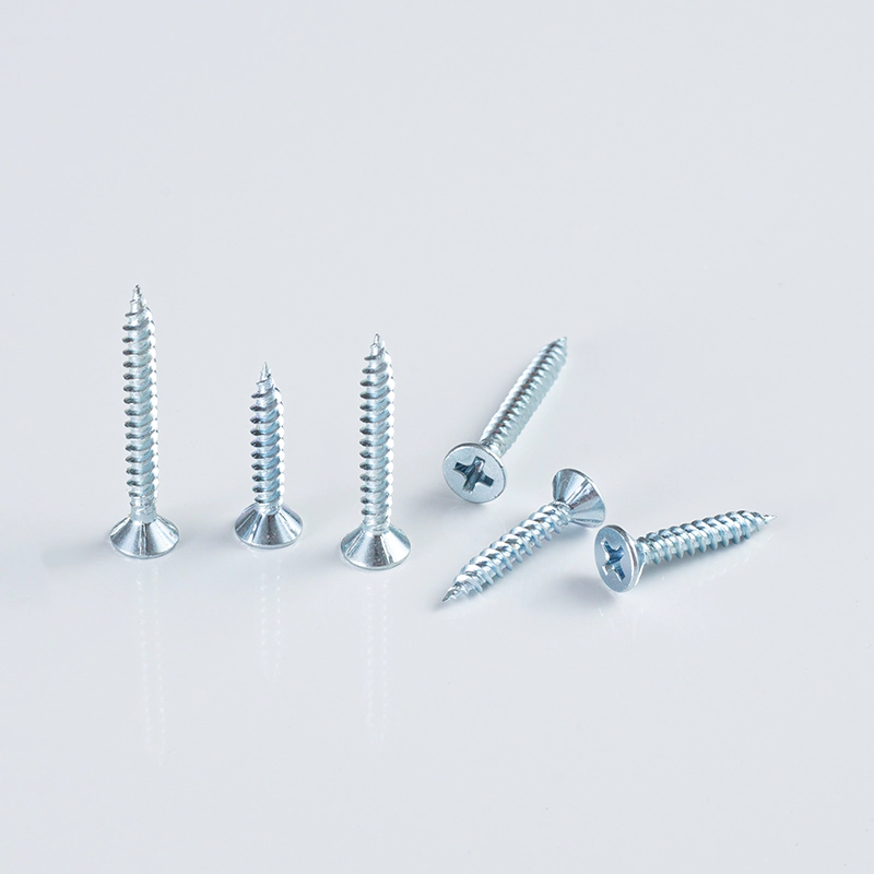 Light-gauge Steel (Keiten) Countersunk Ribbed Screw 3.5×7×22-51 Cr6 ZINC