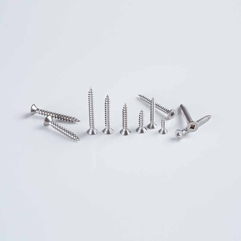 SS304 Square Drive US Standard Countersunk Self-Tapping Screw 8GA x 12-50 A2 Grade