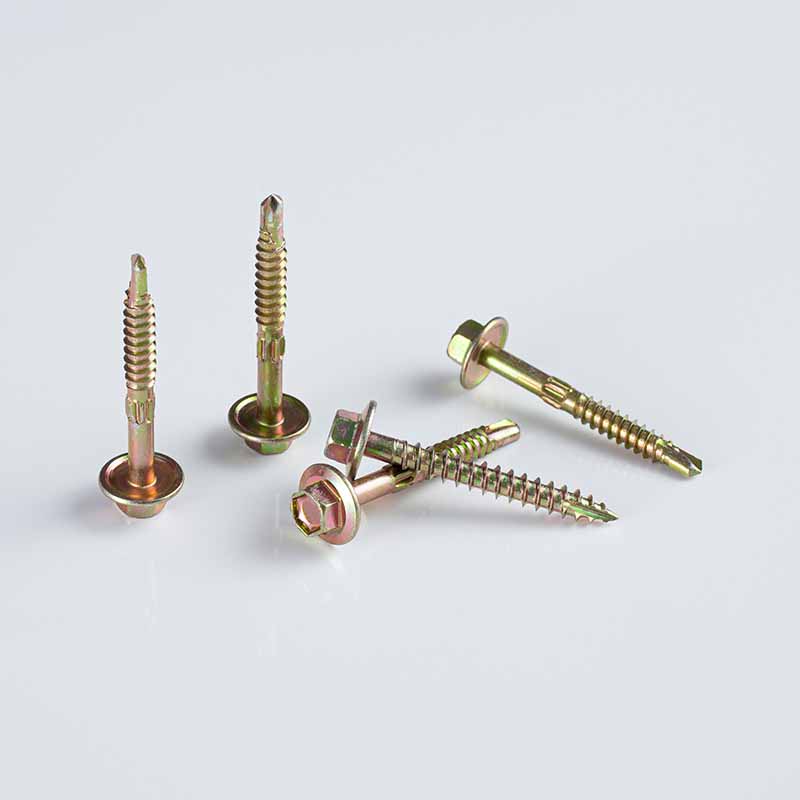 12-14x20-50 Zinc Yellow Hex Head Self-drilling Screw